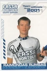 TOUR DE FRANCE CYCLING autograph by RAIMONDAS RUMSAS