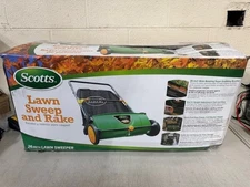 Scotts Outdoor Power Tools LSW70026S 26-Inch Push Lawn Sweeper, Black/Green