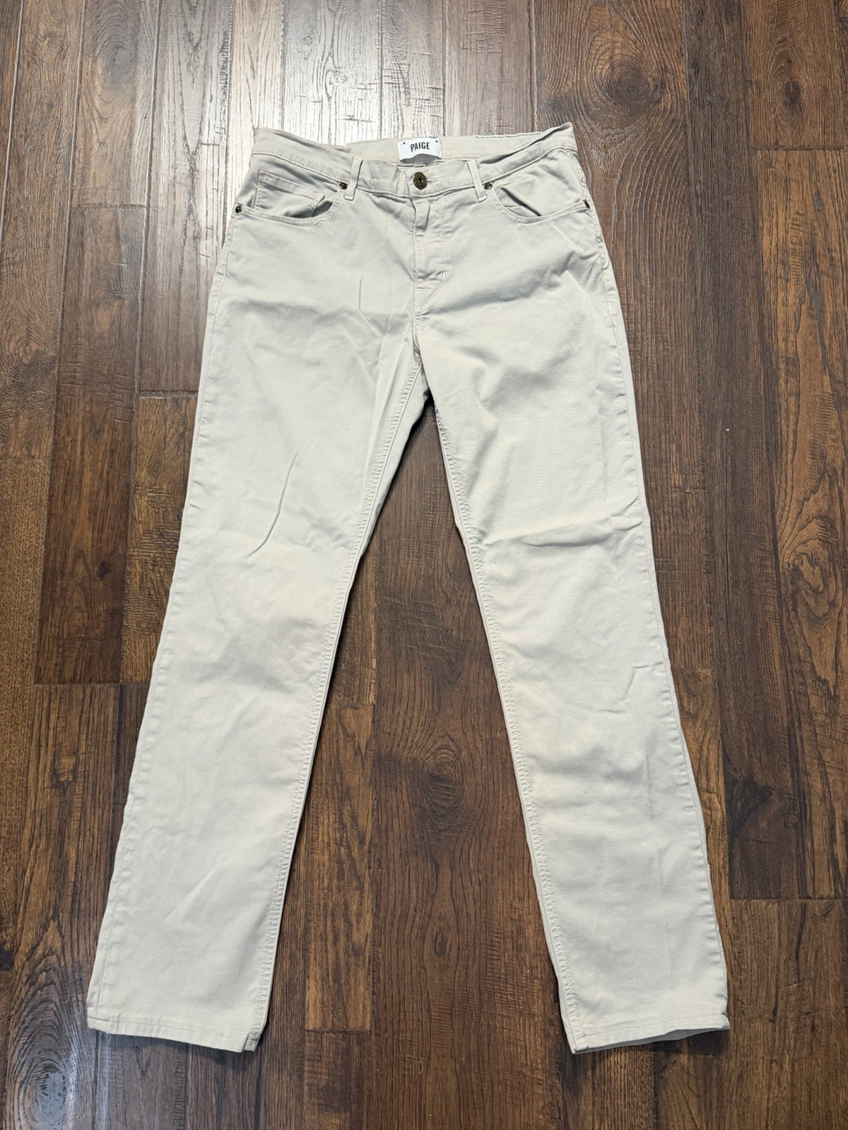 Paige Normandie Jeans Mens 31x31 Japanese Twill Stretch Designer Made In USA EUC