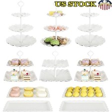 10 Piece Multi Tiered Dessert Display Stand Set Weddings Parties Events New