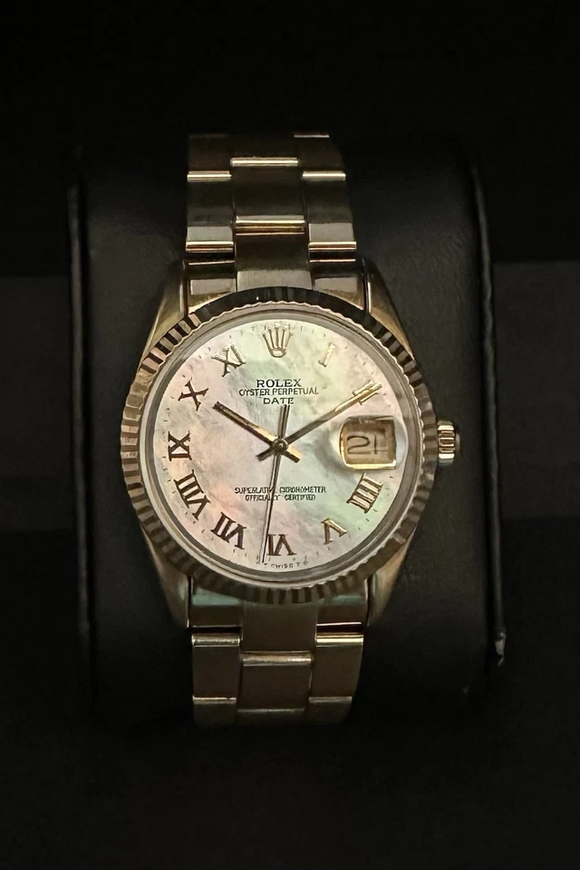 Rolex Oyster Date 15505 Gilded Electroplated with After Market MotherPearl Dial - Image 2 of 4