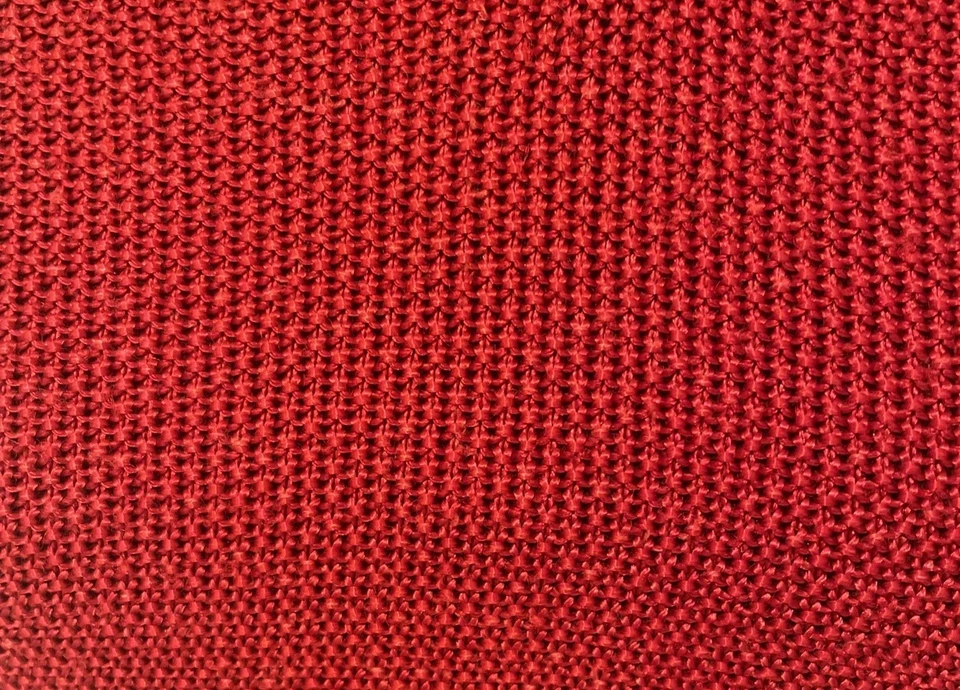 Top túnica tejida rayón rojo Sarah Arizona de colección talla S mangas 3/4 cuello en V hecho en EE. UU. Foto 4 de 4