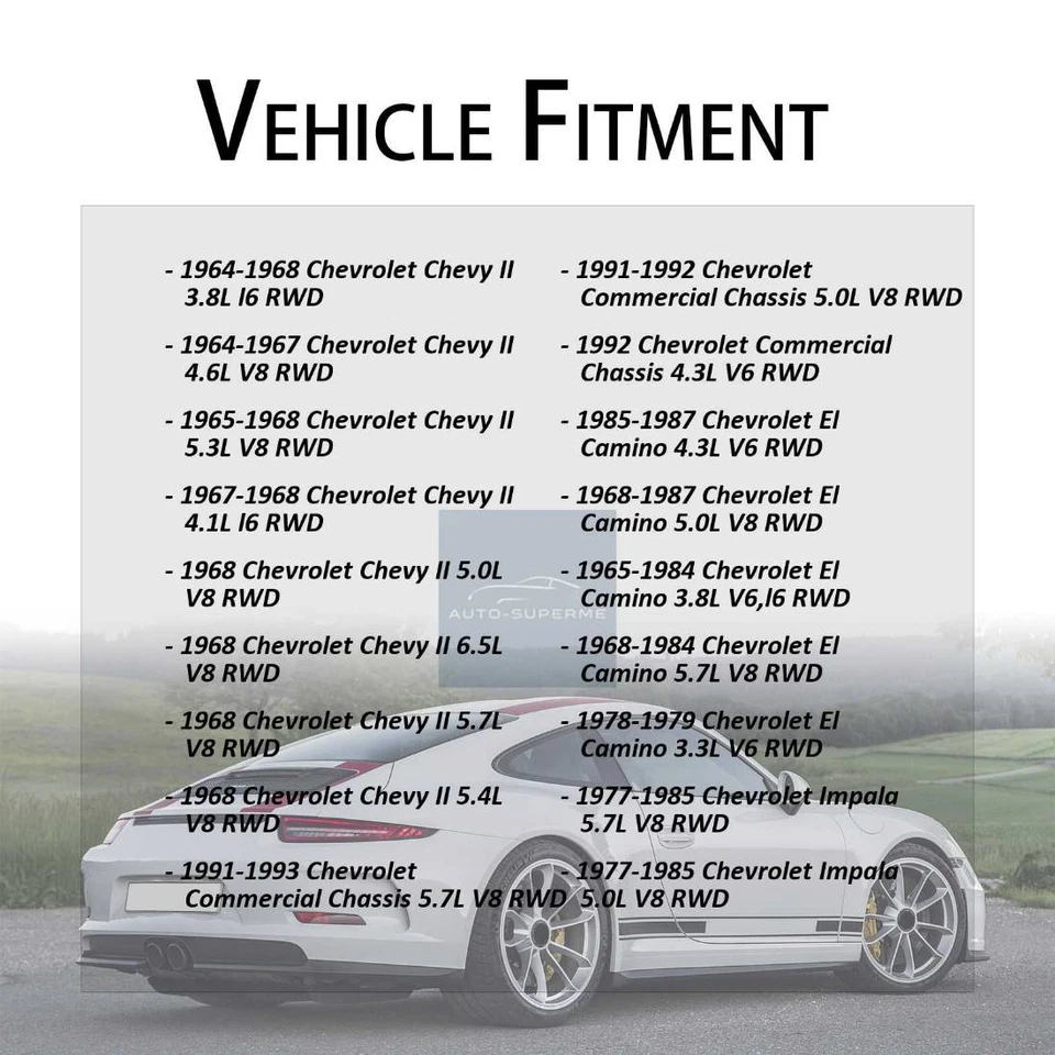 Vedação do eixo traseiro 2x compatível com 1969 Chevrolet Camaro 7.0L RWD - Imagem 4 de 4