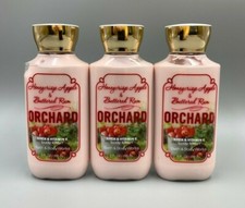 Bath  Body Works Honeycrisp Apple  Buttered Rum Orchard Body Lotion S/3 399C