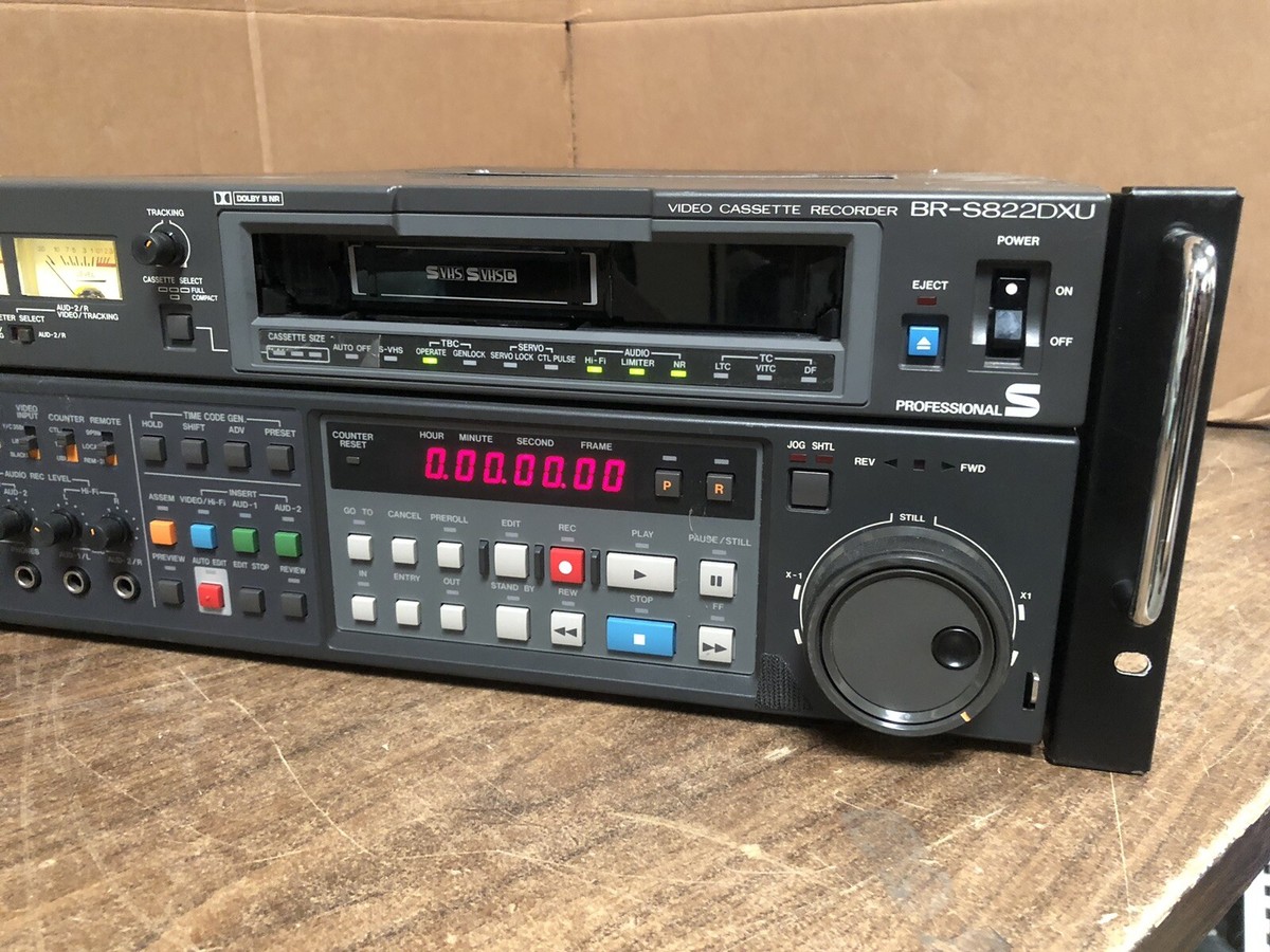 Genuine JVC BR-S822DXU Video Cassette Recorder VHS VHSC (Untested