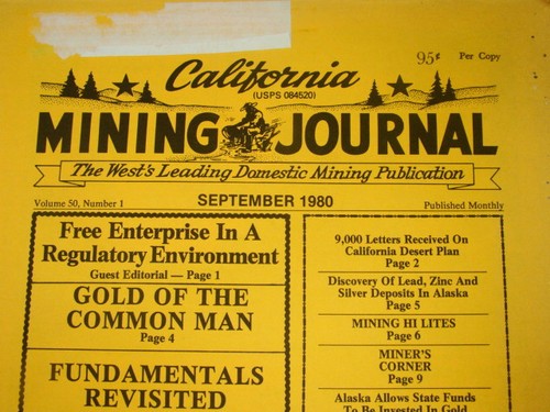California Mining Journal September 1980 - Sagebrush Rebellion Bill Becomes Law - Picture 2 of 10