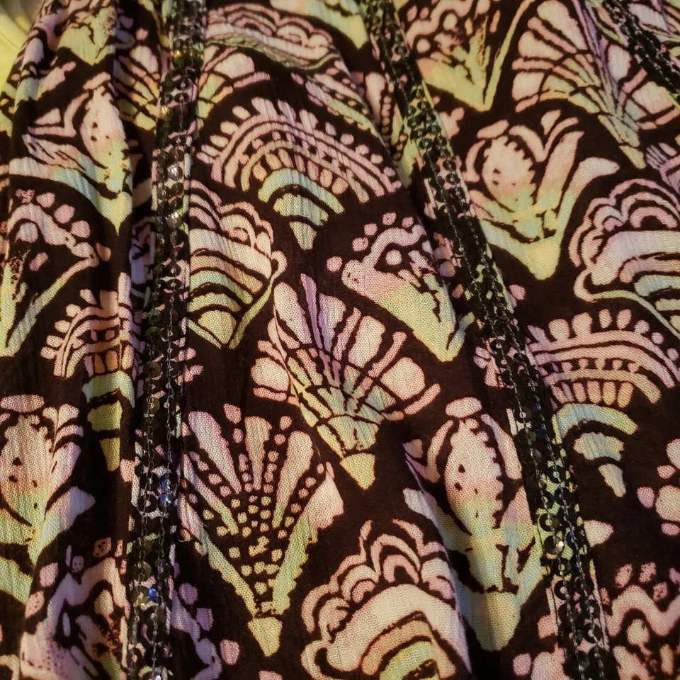 Justice Girls 14/16 Tops Black Pink Shell Sequin Fringe Top Shorts 12 Outfit  - Image 3 of 4