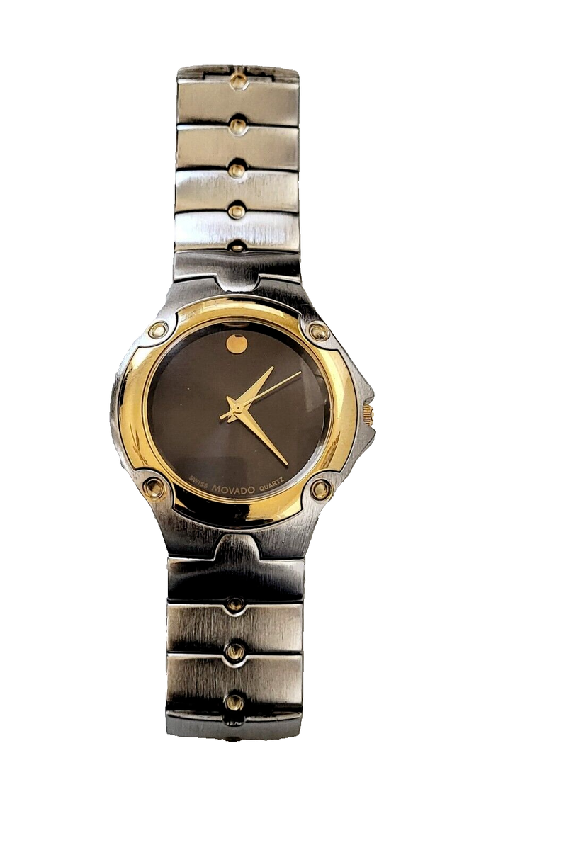 Vintage Swiss Movado Quartz Watch Men's Stainless-Steel Movado