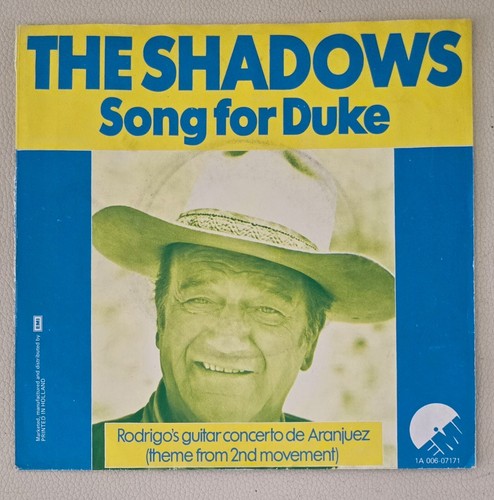 THE SHADOWS " SONG FOR DUKE" EMI HOLLAND EDITION SP