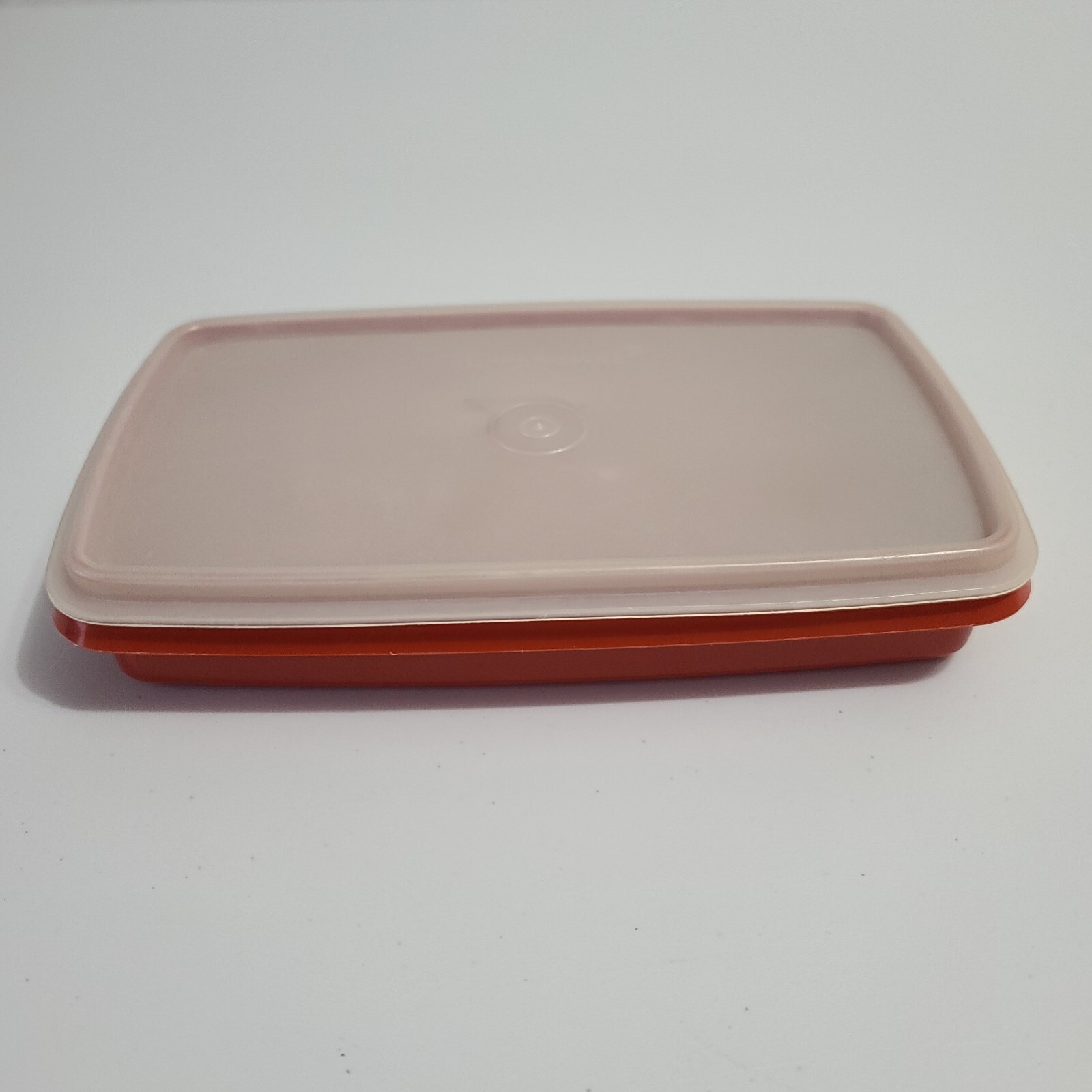 Vintage Tupperware Deli Meat Keeper Paprika Orange With Lid 81718 / 81612 eBay
