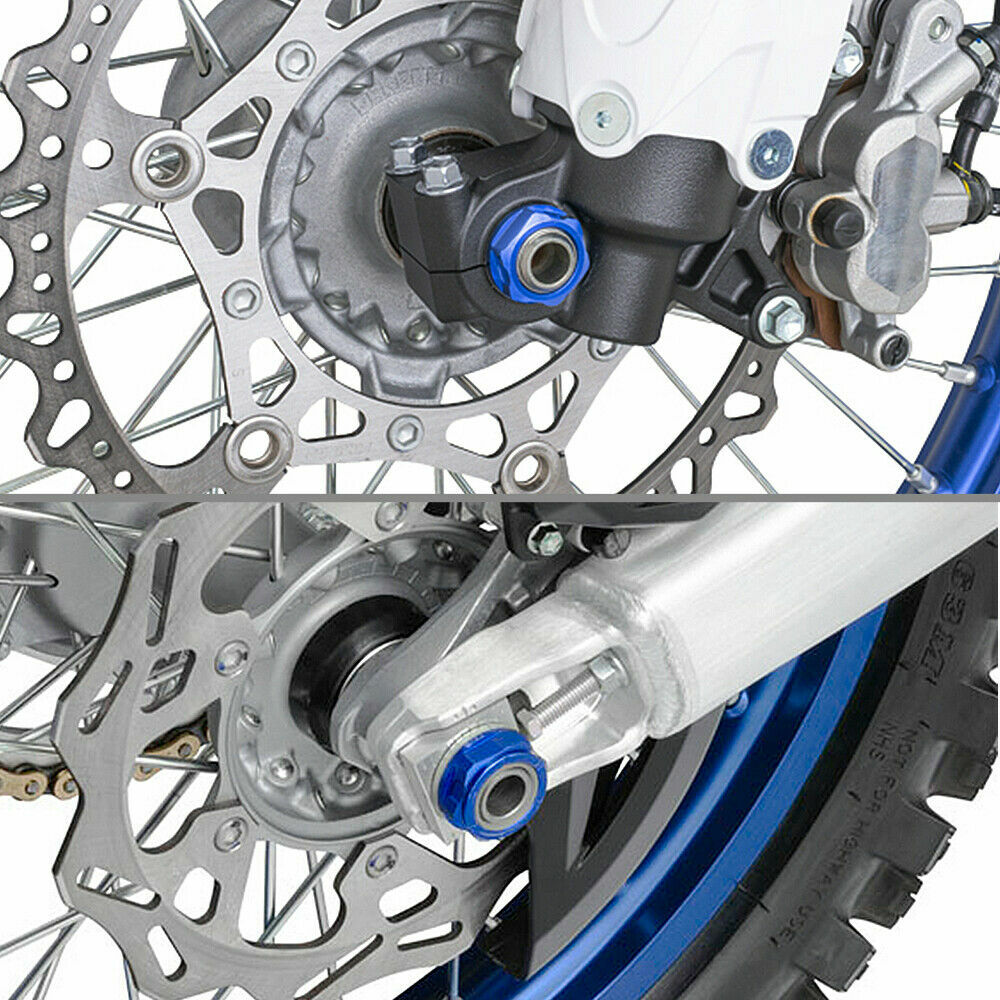Suzuki DRZ400 SM 2005-2015 REAR AXLE SPINDLE FLANGED NUT ALUMINIUM