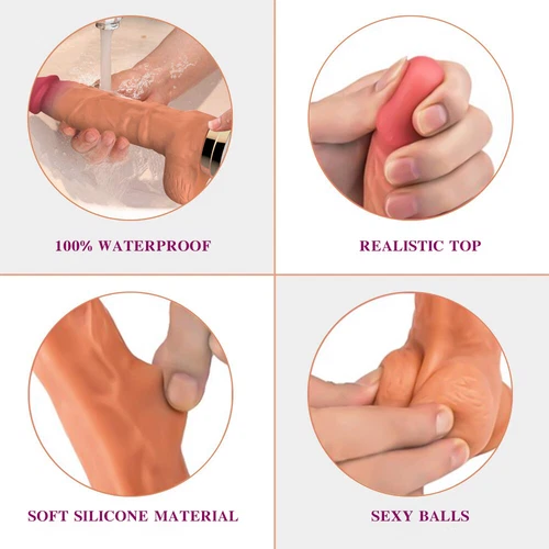 HandsFree-Heating-Thrusting-Dildo-Vibrator-Massager-Sex-Machine-Use-Lubricant-US - Picture 10 of 12
