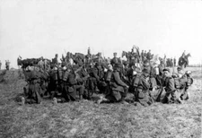On The Franco German Front French Infantry Soldiers Waiting To Launch Old Photo