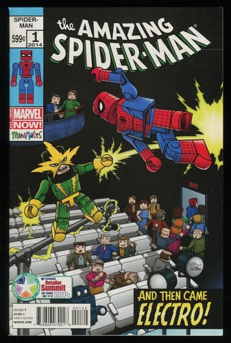 Amazing Spider-Man 1 Variant Comic Diamond Retailer Summit Mini-Mates Cover art