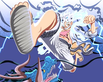 Anime luffy vs kaido monkey d one piece Playmat Gaming Mat
