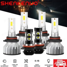 For Honda Civic 2006-2012 Led Headlight High Lo Beam Fog Light Combo Bulbs Kit