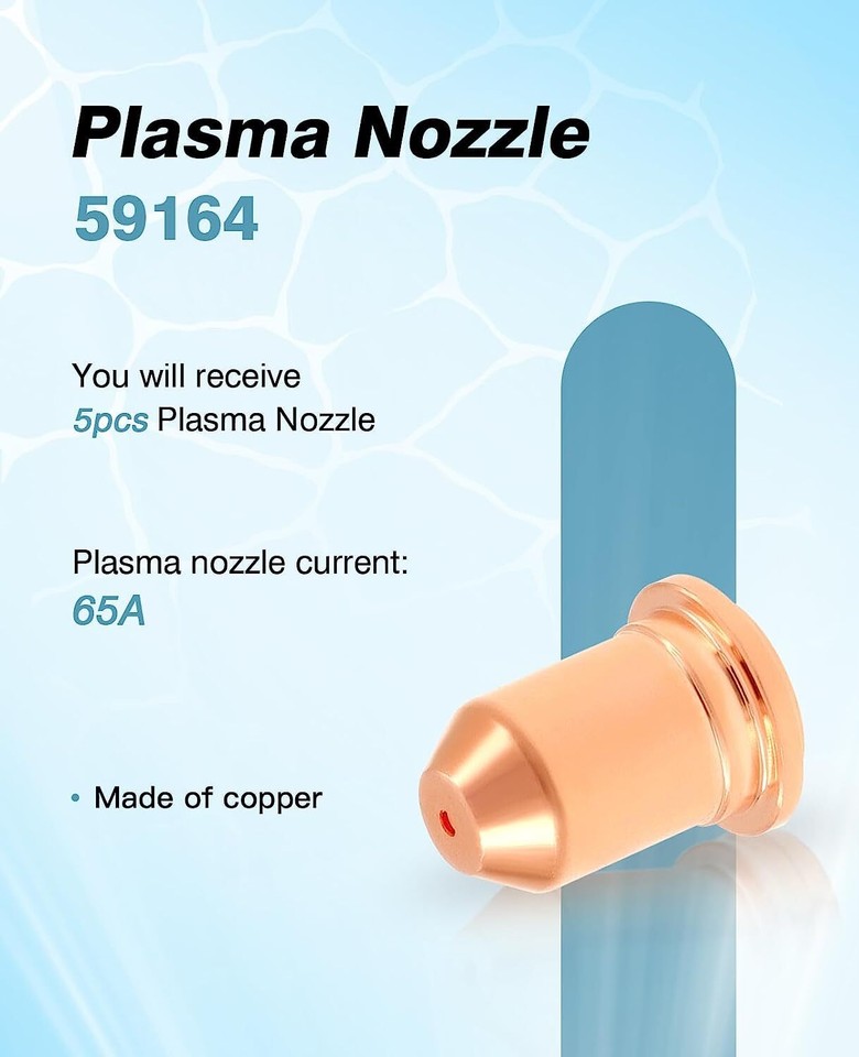 Electrode Tip Nozzle fit TIPC65 Torch 58895 Harbor Freight Titanium