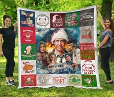 National Lampoon's Christmas Vacation Quilt, Christmas Movie Quilt, Blanket