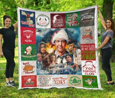National Lampoon's Christmas Vacation Quilt, Christmas Movie Quilt, Blanket 