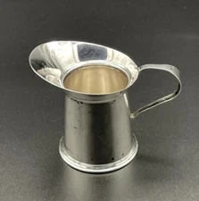 Sterling Silver Jigger Measure/ Shot Glass Mini Pitcher Mid Century Modern R R