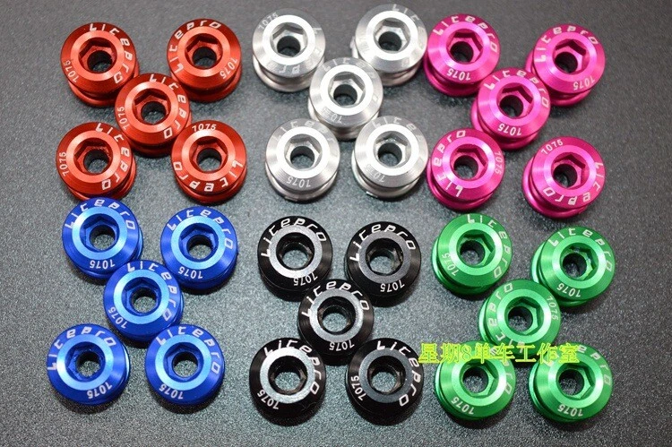 5 peças parafusos de corrente de bicicleta de estrada MTB parafusos de alumínio duplos duplos triplos velocidades - Imagem 3 de 4