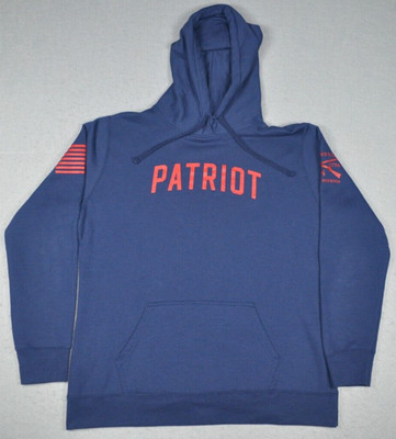 Grunt Style Pullover Hoodie Zero F's Given Patriot Dark Blue Sweatshirt Mens XL