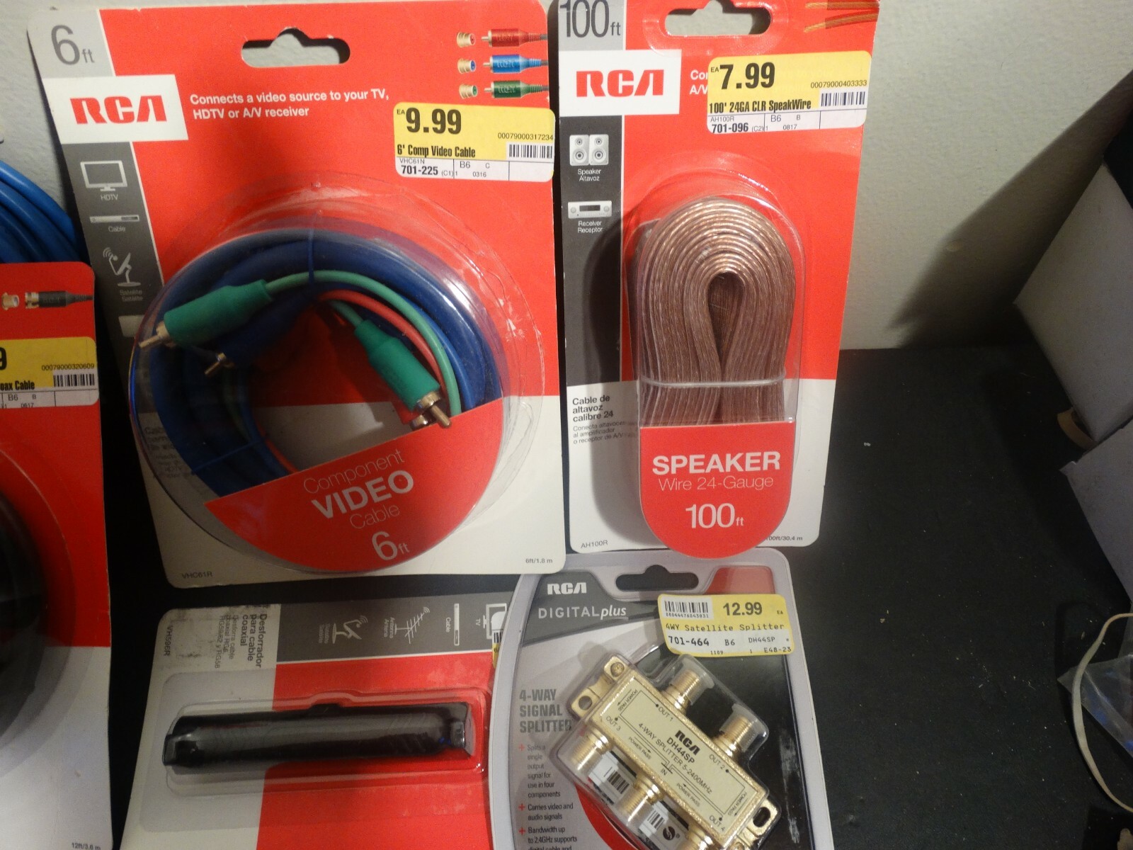 Lot of 17 Audio Video Coax Speaker Cables USB VGA CAT5 Timer