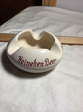 Heineken Beer Ceramic Handpainted Vintage Ashtray Made In Holland