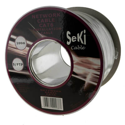 Netzwerkkabel Cat. 6 100m S/FTP PIMF, Verlegekabel - LAN Ethernet Kabel Cat6