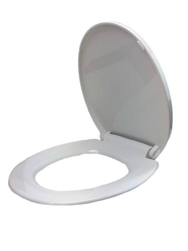 Bemis Slow Close STA-TITE Elongated Closed Front Toilet Seat In Warm White - View #9