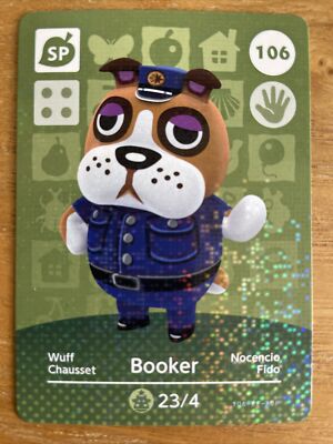 Animal Crossing Series 2 Amiibo Karte Socke Booker Wuff Nocencio Fido 106