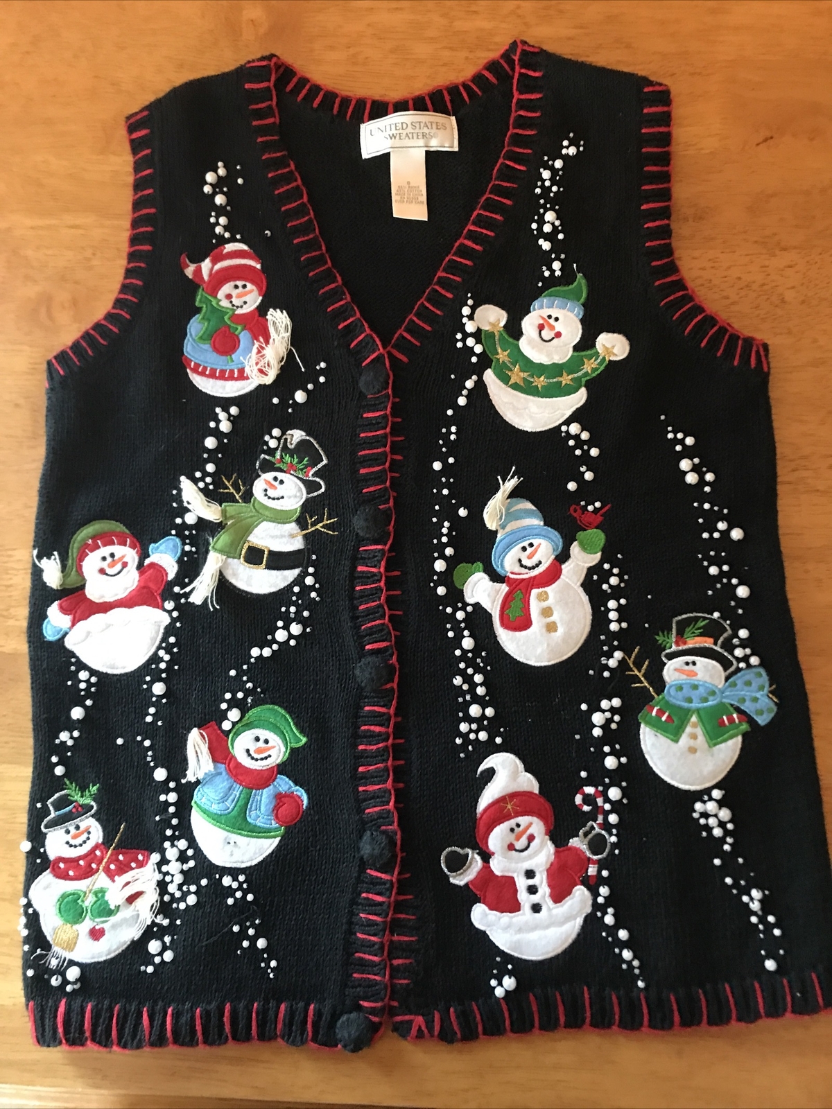 United States Sweaters Christmas Cardigan Frosty the Snowman Womens Size  Small | eBay