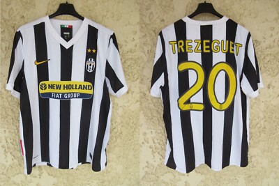 Maillot JUVENTUS TURIN David TREZEGUET n°20 NIKE home shirt maglia camiseta  L