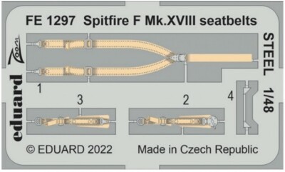 Eduard Accessories FE1297 - 1:48 Spitfire F Mk.XVIII seatbelts STEEL - Neu | eBay