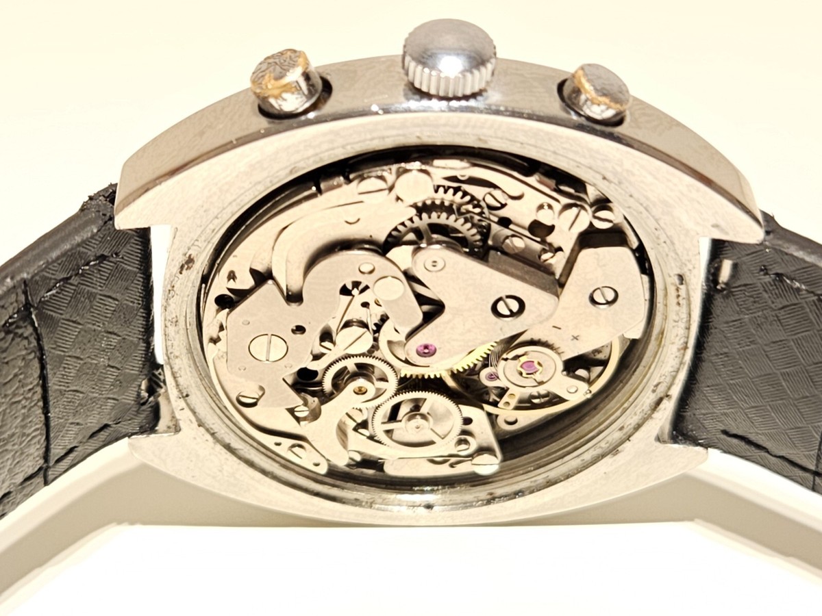 VINTAGE SPORT PANDA DIAL ST.STEEL MEN'S CHRONOGRAPH WATCH 