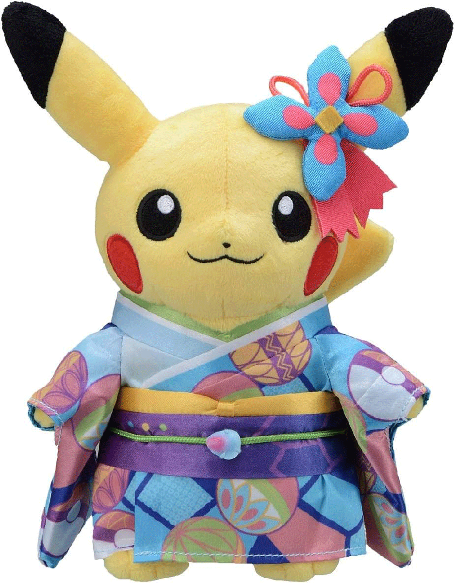 サイモンさま専用　KanazawaPOLES Pokemon Center Original Plush Doll Kaga Kimono Pikachu Kanazawa