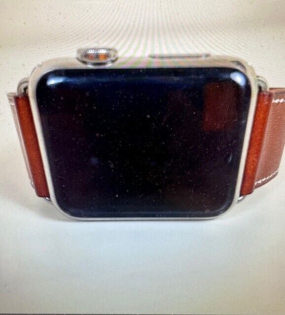 Hermes - Apple Watch 42MM Case & Brown Leather Band | eBay Hermes - Apple Watch 42MM Case & Brown Leather Band | eBay