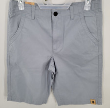Urban Pipeline Flat Front Twill Classic Length Shorts Boy's Size 18 Blue Fog