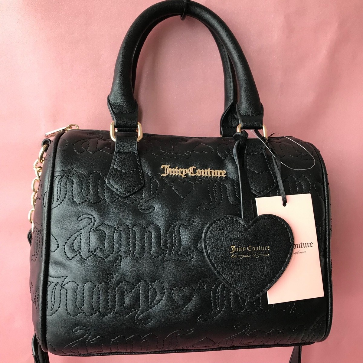 Juicy Couture Best Sellers Fame Satchel Liquorice /Black NWT