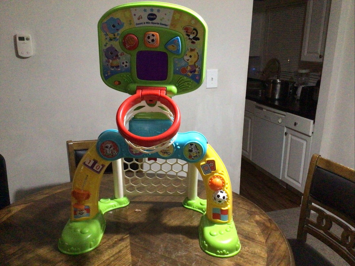 Basketball Hoop Soccer Ball Smart Shots Sports Center VTech Count