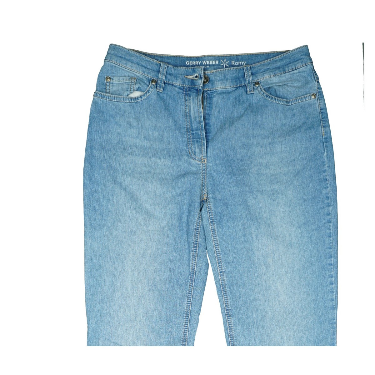 GERRY WEBER Romy Damen Stretch Jeans Straight leg Hose Gr 36 S W28