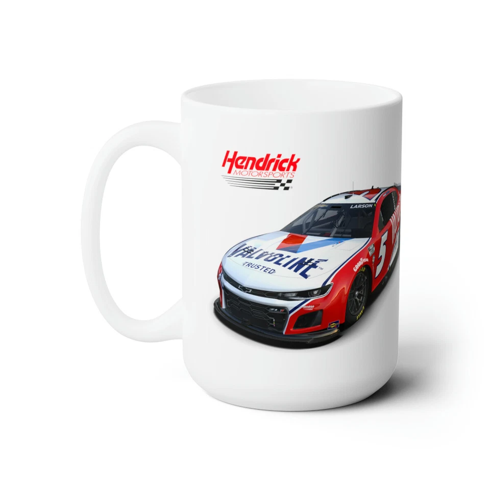 ATLANTIC ATLAS Kyle Larson - NASCAR - Number 5 - Valvoline Racecar - NEW Coffee Mug 15oz