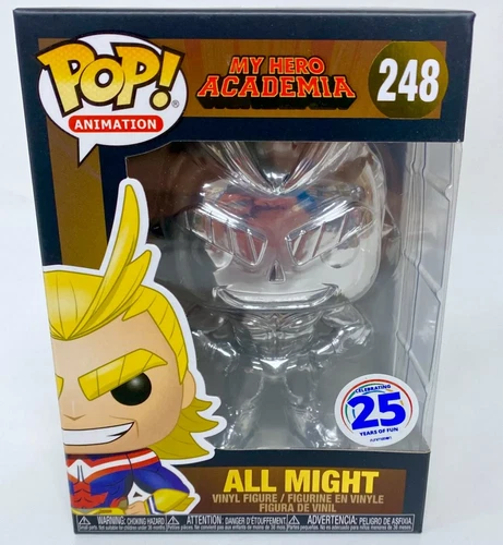 My Hero Academia Funko POP! All Might #248 (Silver Metallic) (25th Anniversary)