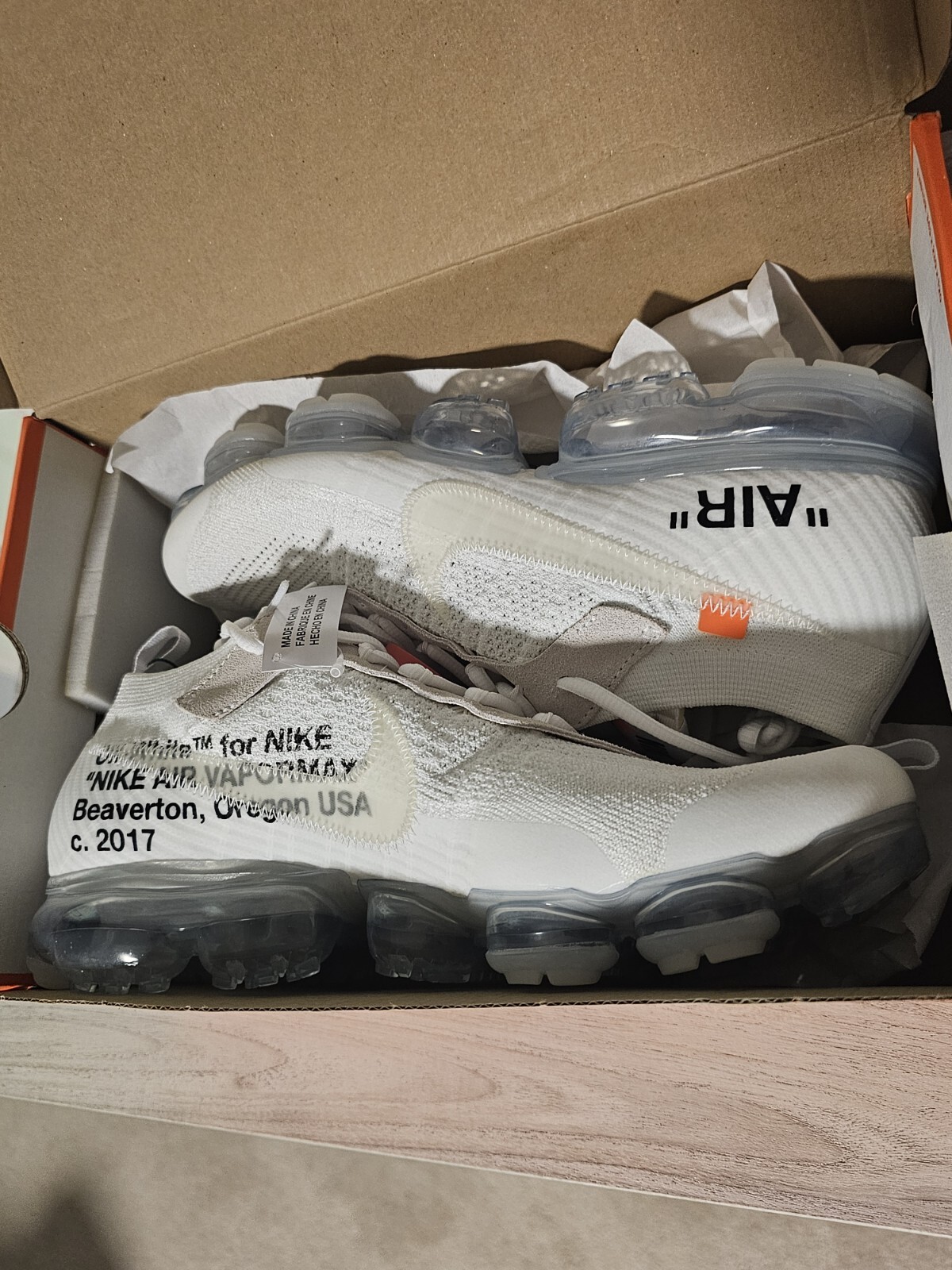 nike air vapormax x off white
