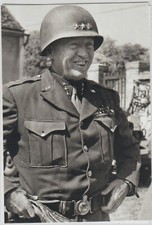 US Army General George S Patton  WW2 WWII #AU2 Re-Print 4x6*