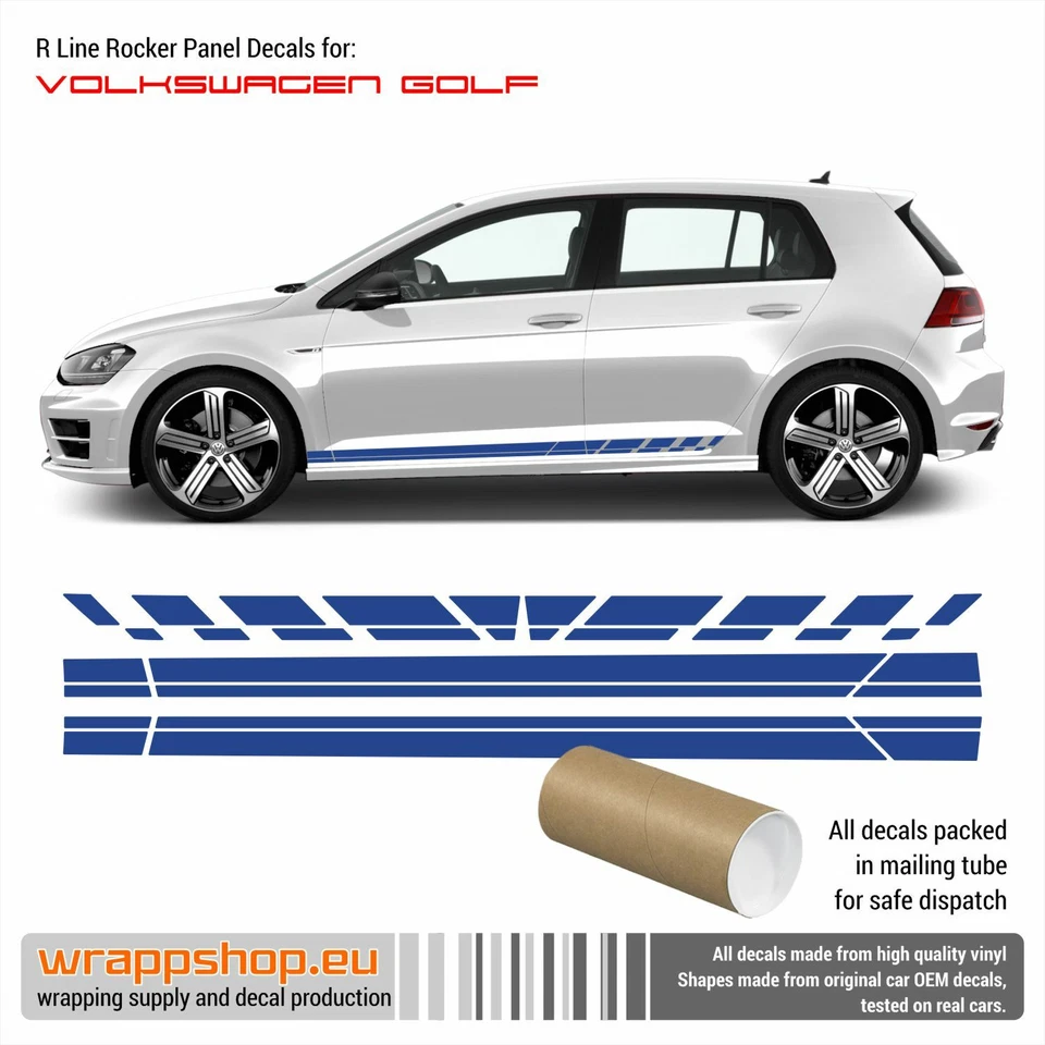 Calcomanías de panel basculante Golf 7 R LINE para VW 2012-2019 Foto 4 de 4