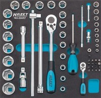 Hazet SteckschlüSselsatz 12,5Mm 1/2 Zoll 6,3Mm 1/4 Zoll 57-Tlg 163-224/57