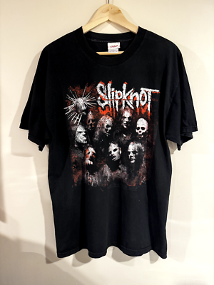 100% Authentic Vintage Slipknot T-Shirt Size L Large Philcos Blank 