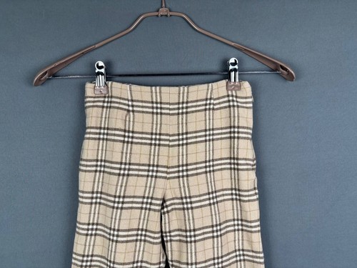 Burberrys Nova Check Pants Size Age 7/9 Wool Vintage 90s - Picture 4 of 7
