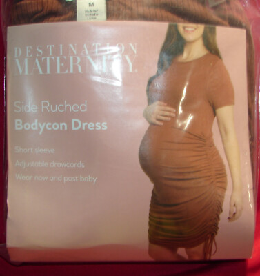brown bodycon maternity dress Brown Knit Short Sleeve Mini Maternity Dress – The Prissy Pelican main image 0